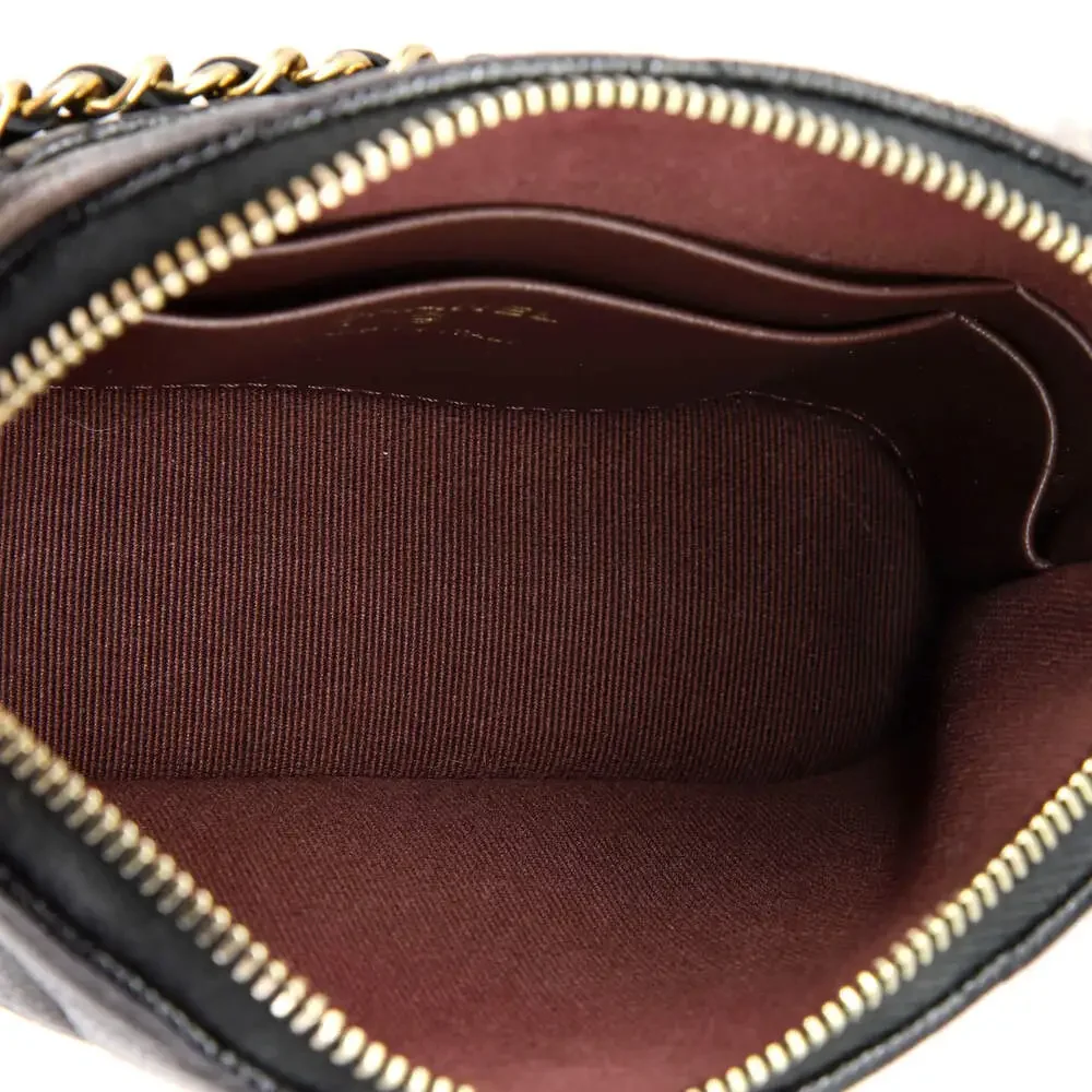 Chanel Cc Dome Zip Clutch With Chain #239903C42B - Picture 5 of 6